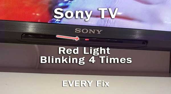 شکل- چشمک زدن چراغ تلویزیون سونی